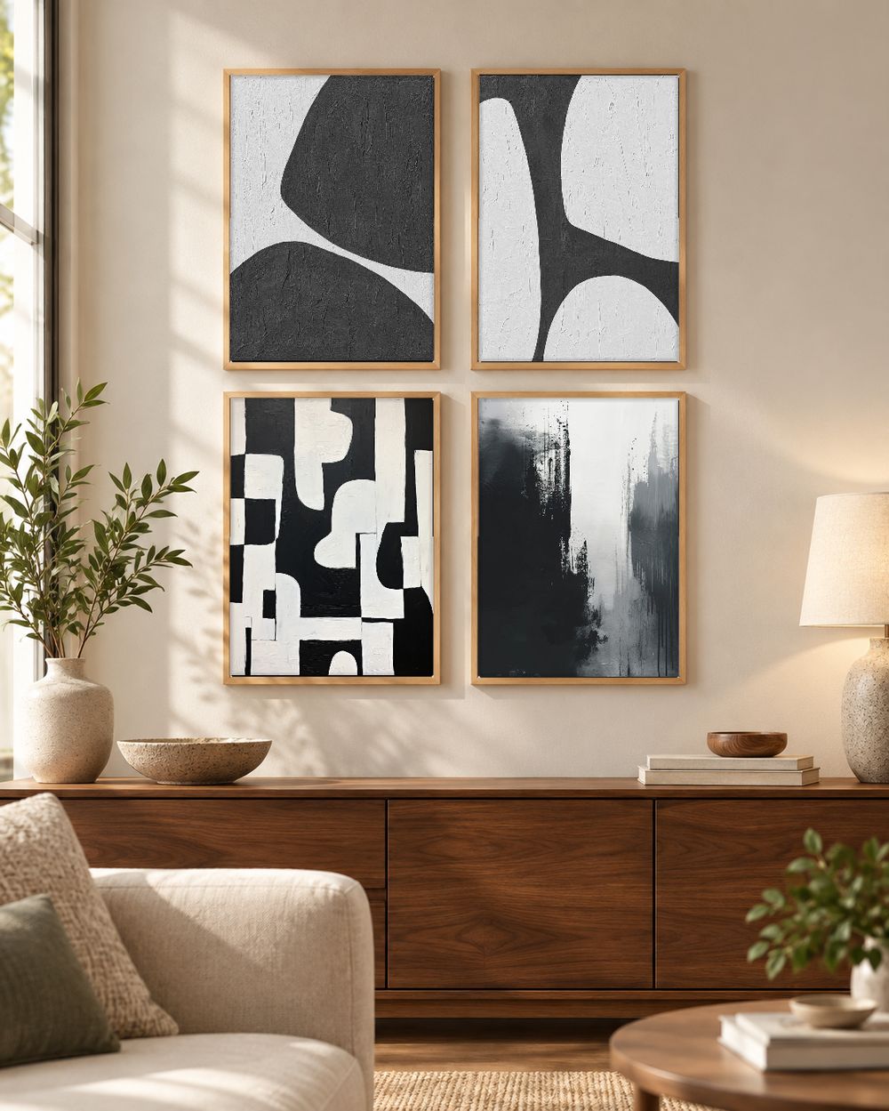 Set de cuadros decorativos que combinan