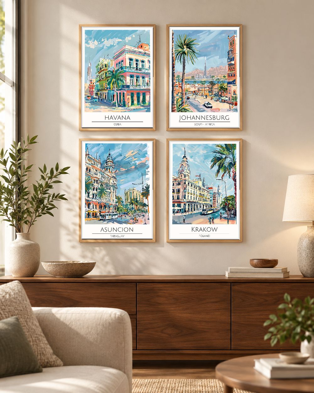 Set de cuadros decorativos que combinan