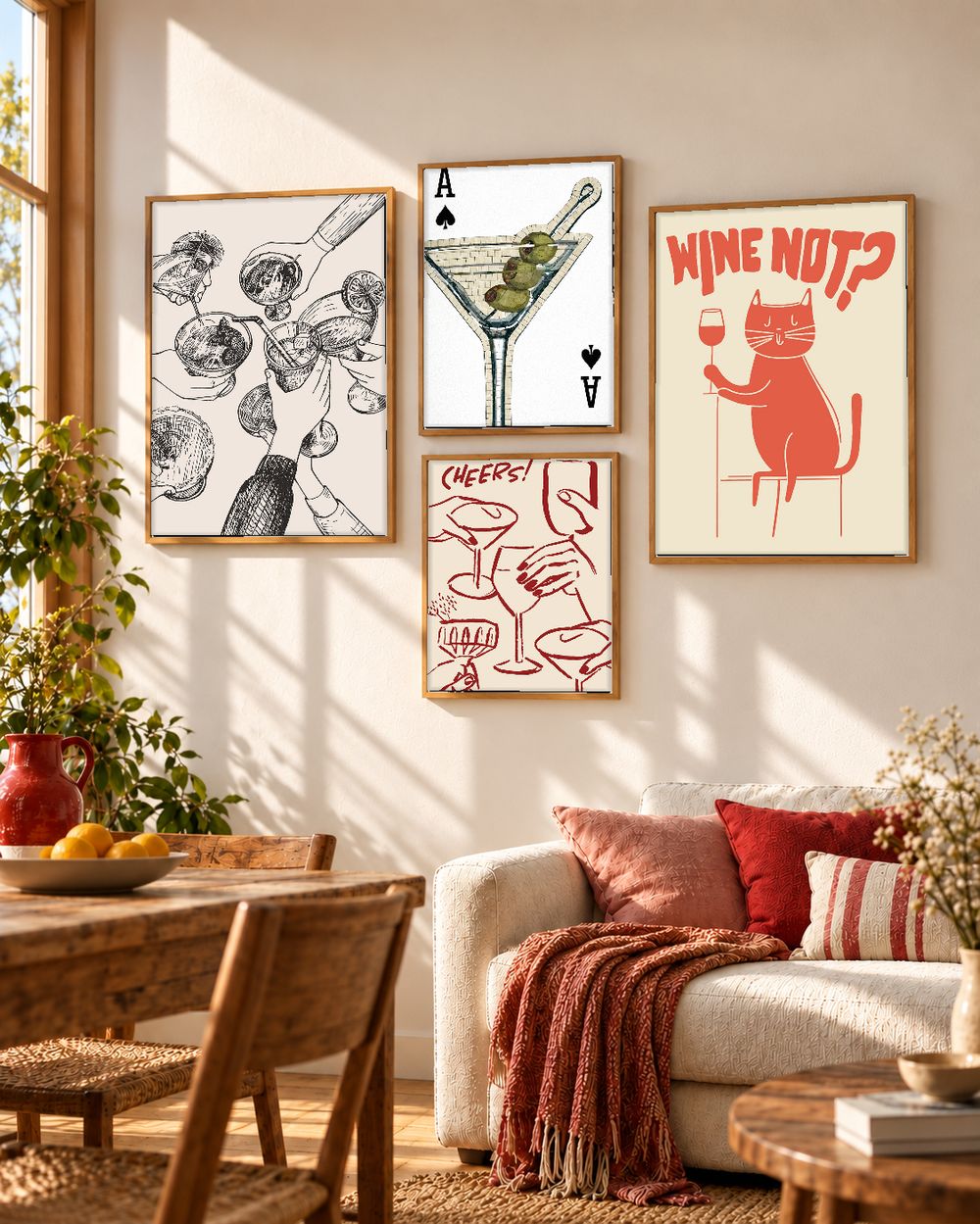 Set de cuadros decorativos que combinan