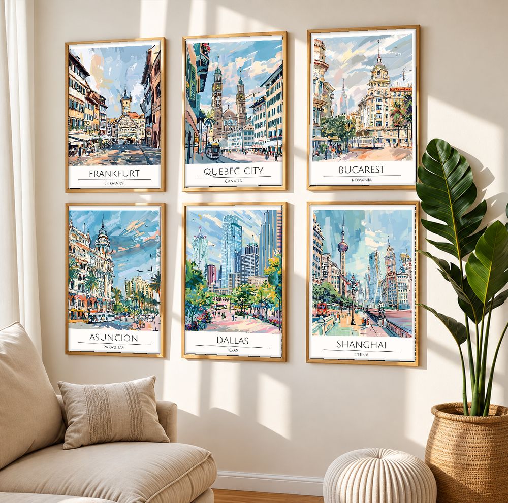 Set de cuadros decorativos que combinan