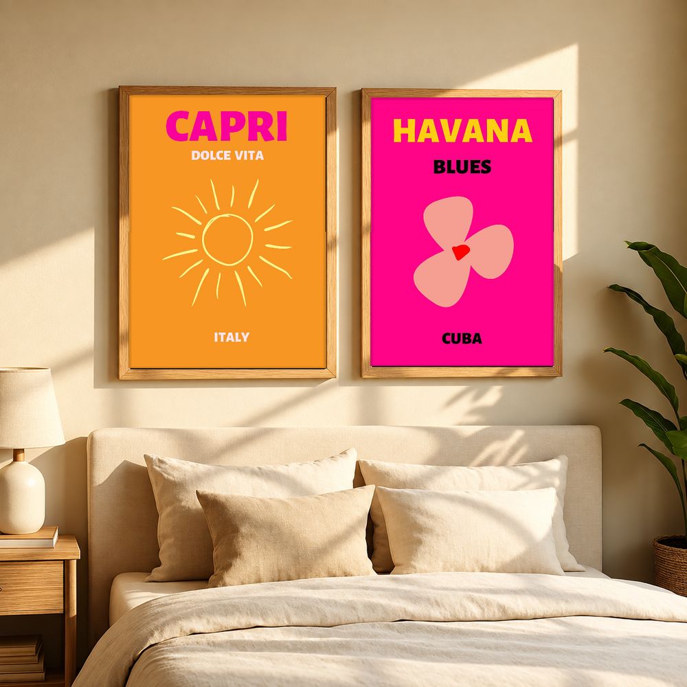Set de cuadros decorativos que combinan