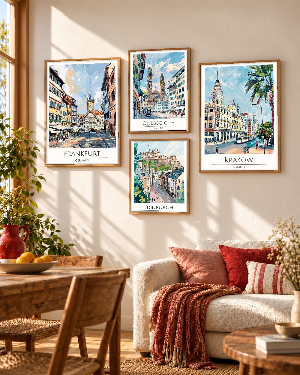 Set de cuadros decorativos que combinan