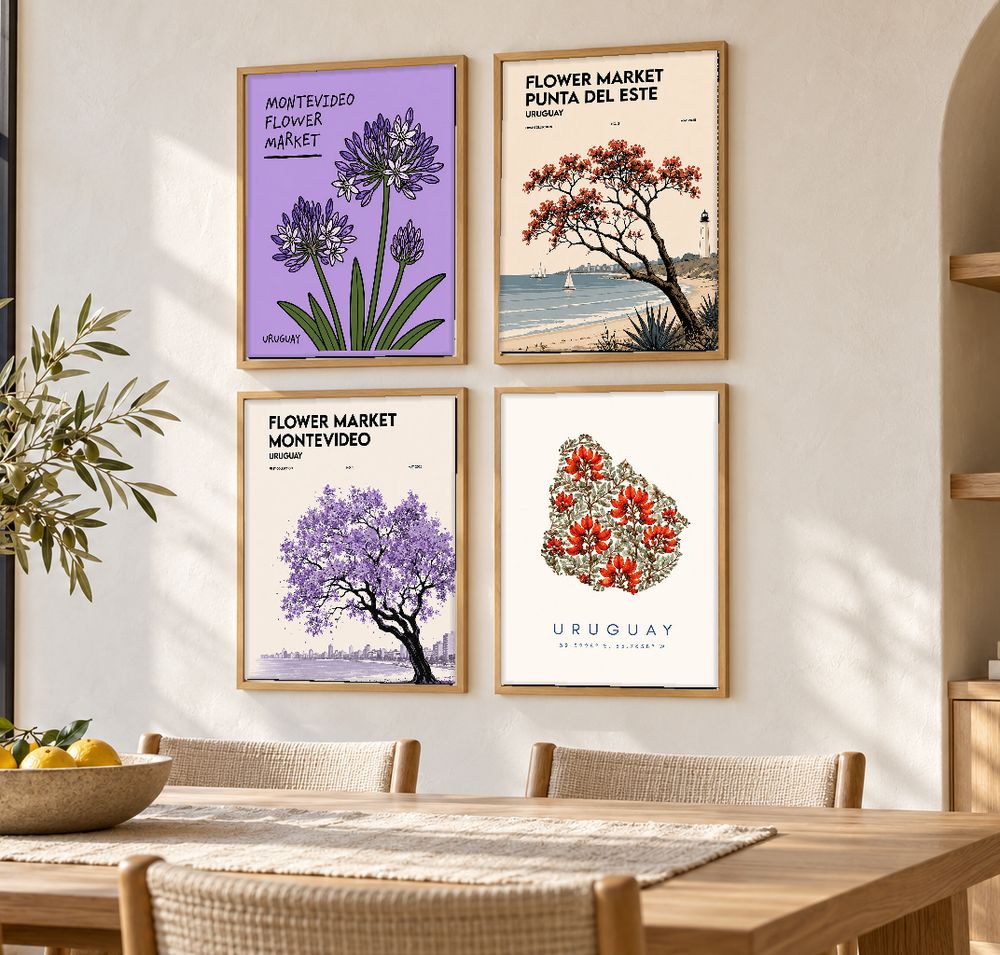 Set de cuadros decorativos que combinan
