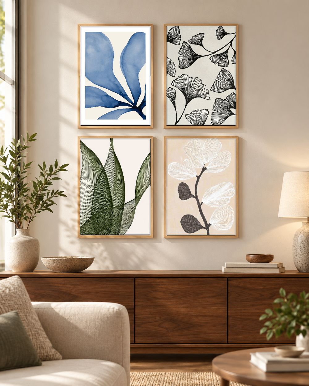 Set de cuadros decorativos que combinan