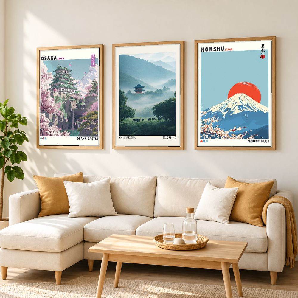 Set de cuadros decorativos que combinan