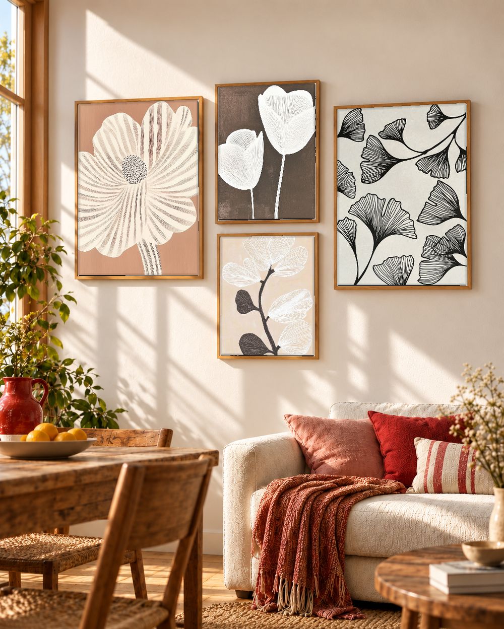 Set de cuadros decorativos que combinan