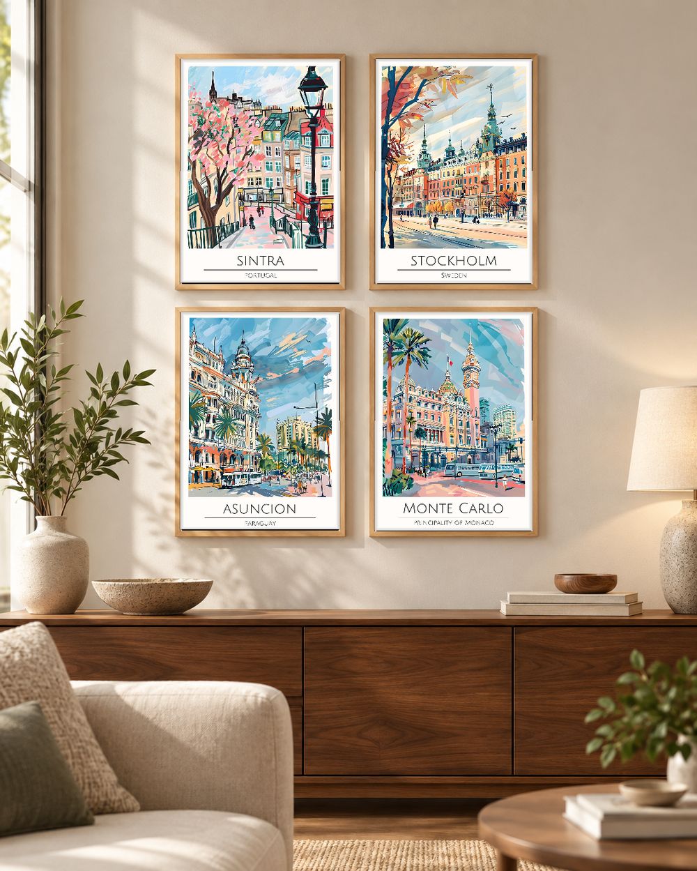 Set de cuadros decorativos que combinan