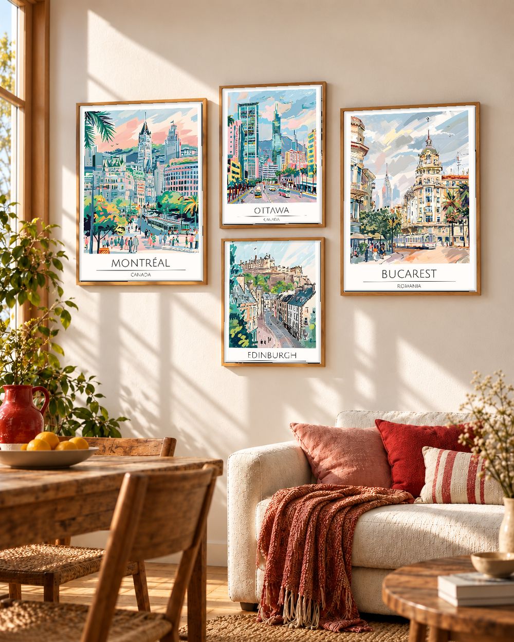 Set de cuadros decorativos que combinan