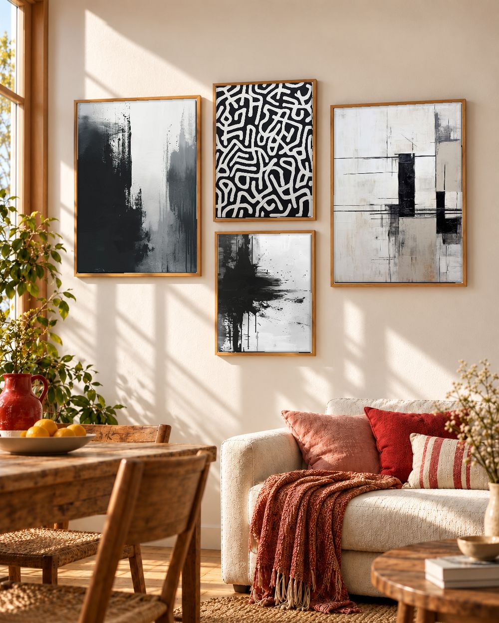 Set de cuadros decorativos que combinan