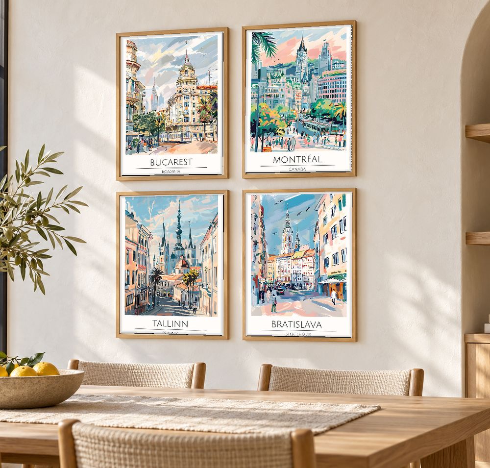 Set de cuadros decorativos que combinan