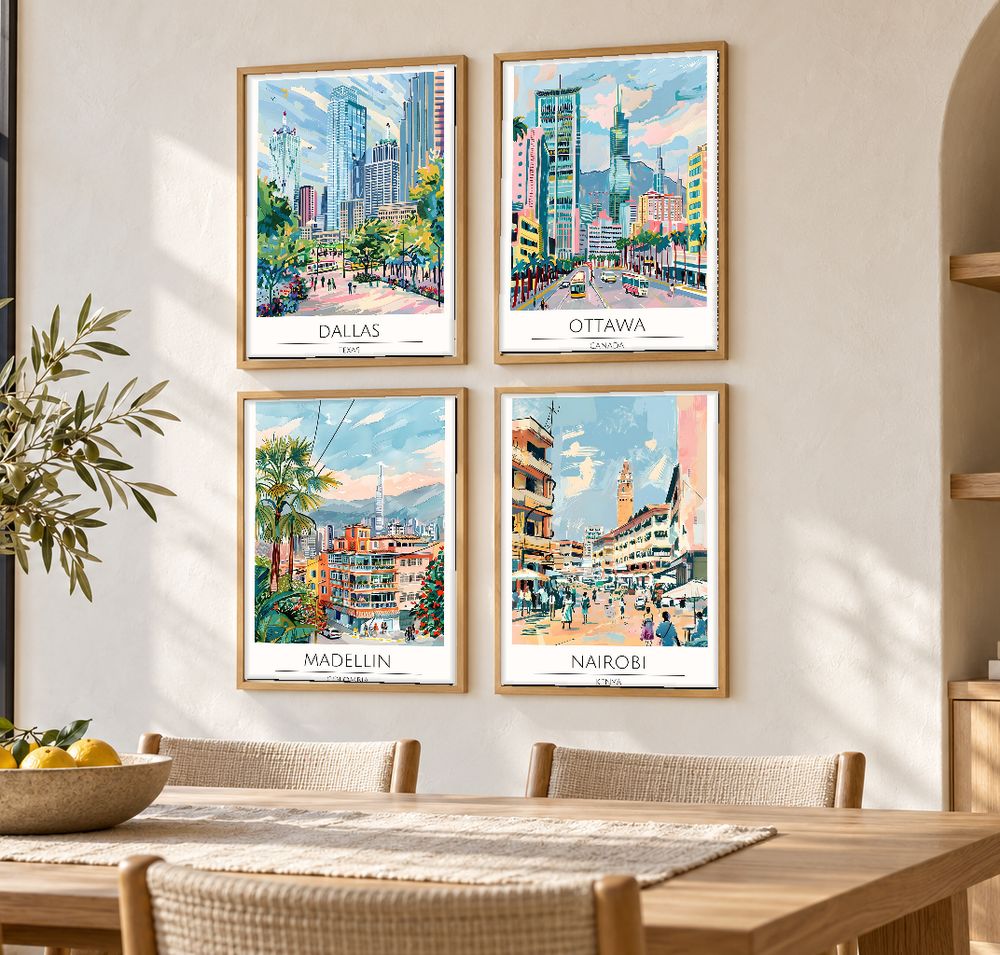 Set de cuadros decorativos que combinan