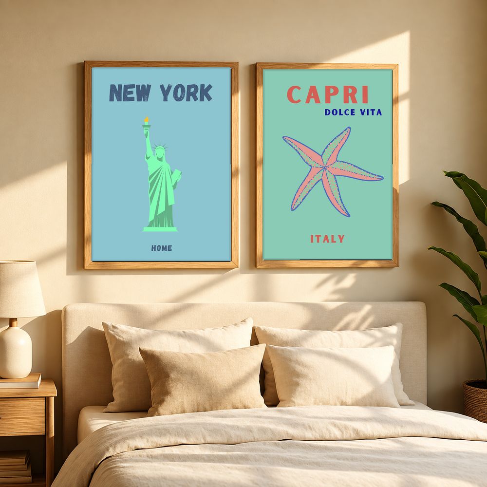 Set de cuadros decorativos que combinan