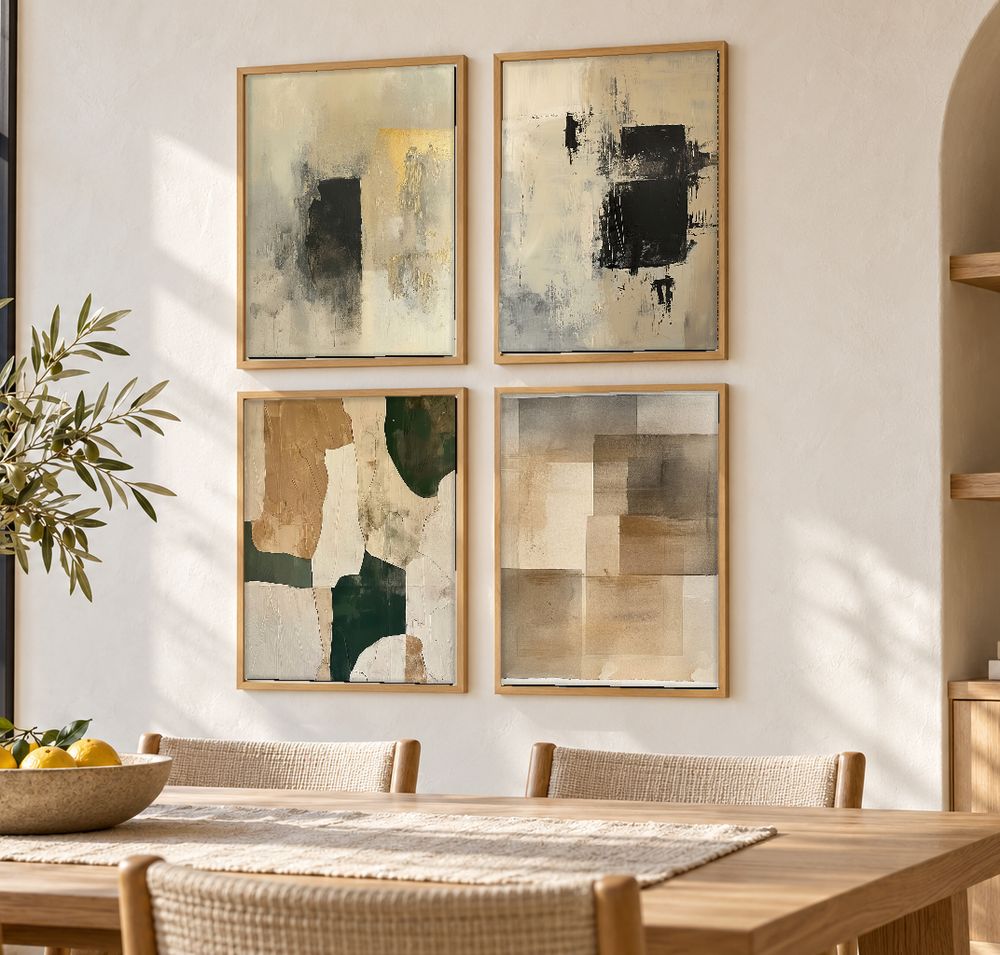Set de cuadros decorativos que combinan