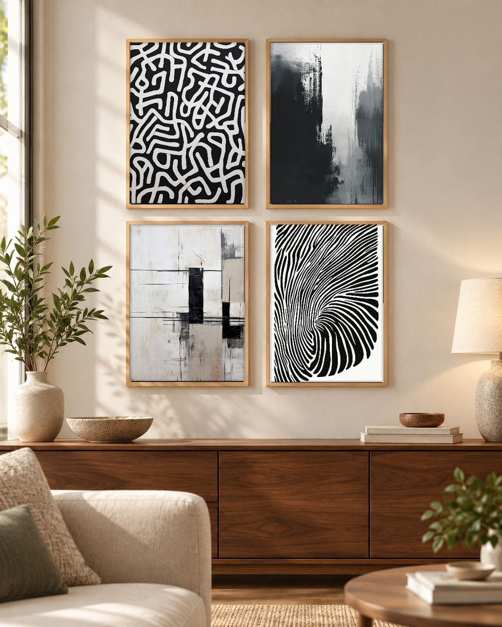 Set de cuadros decorativos que combinan