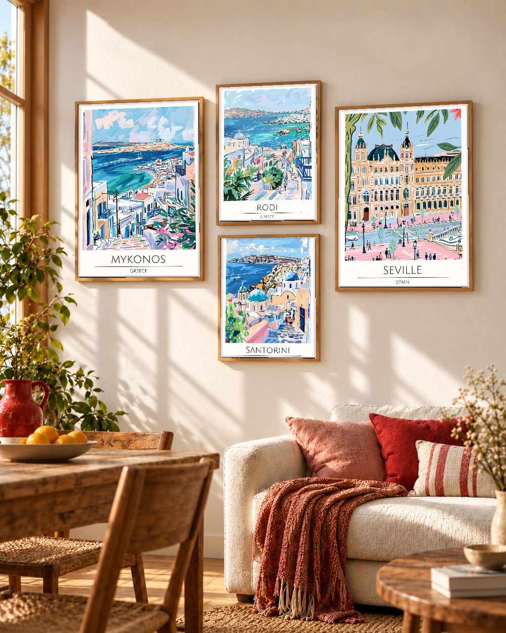 Set de cuadros decorativos que combinan