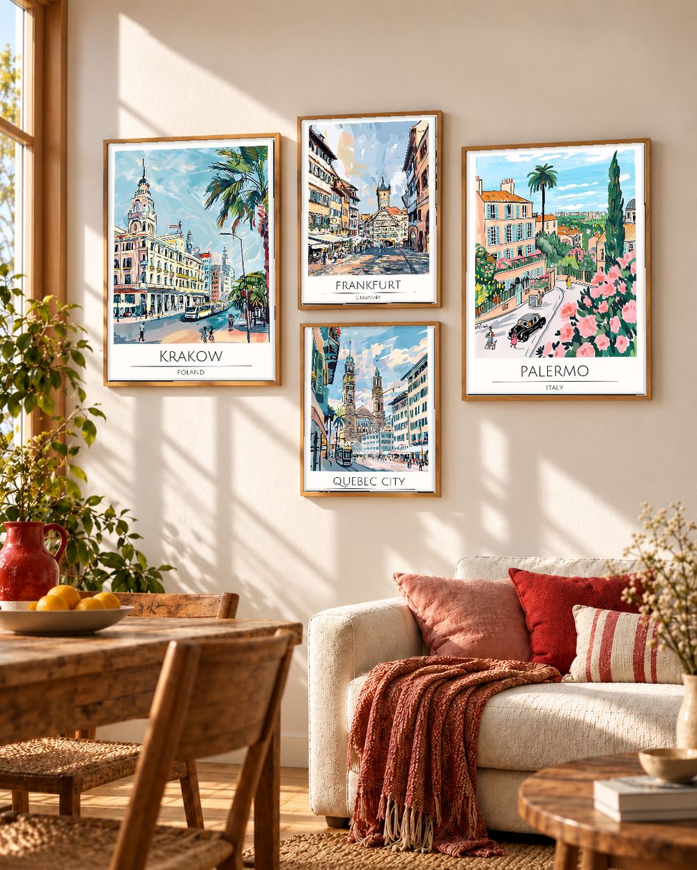Set de cuadros decorativos que combinan