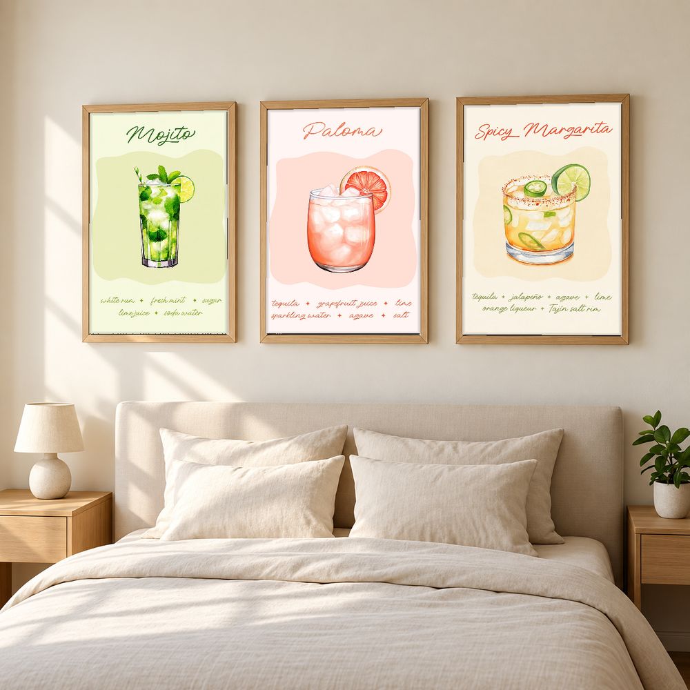 Set de cuadros decorativos que combinan
