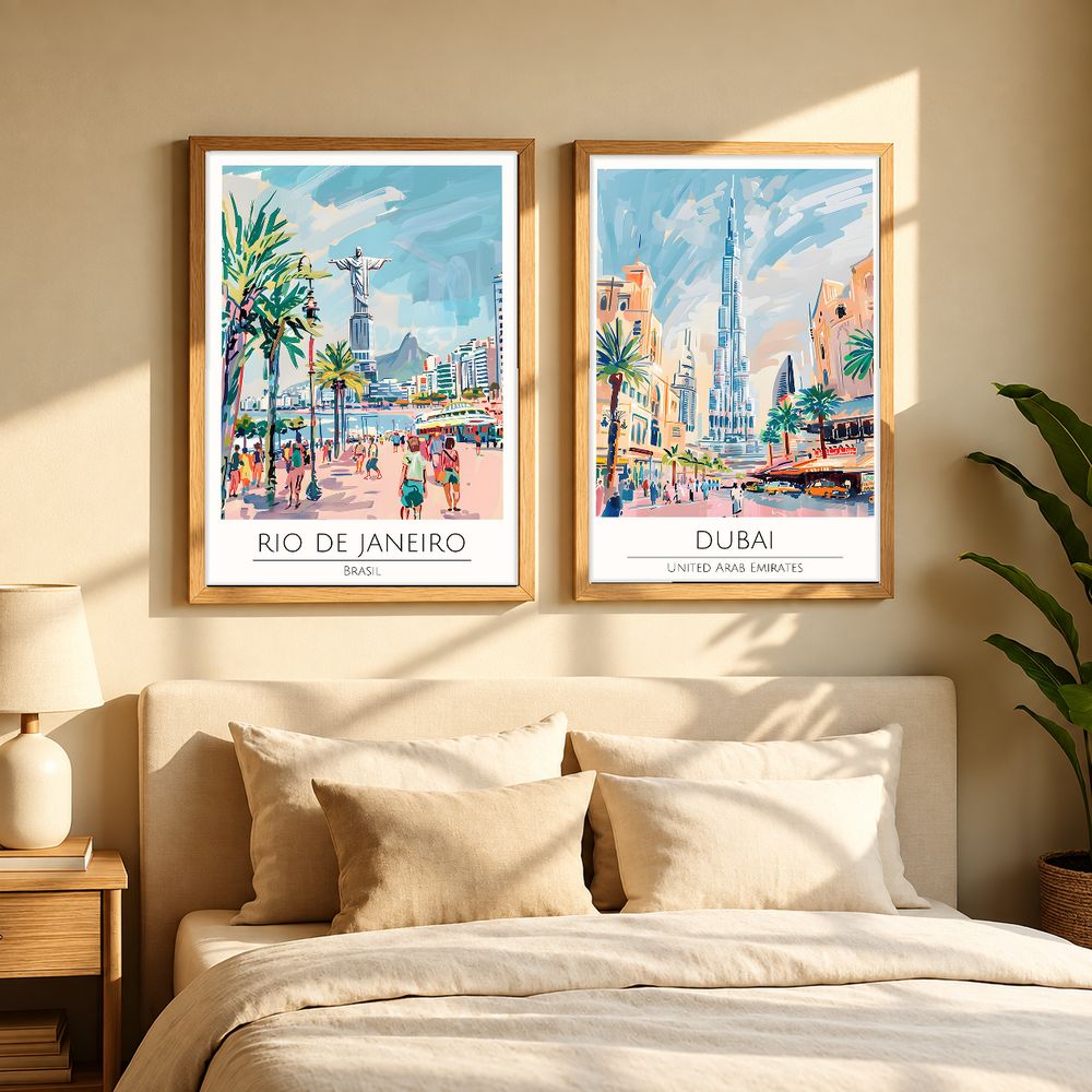 Set de cuadros decorativos que combinan