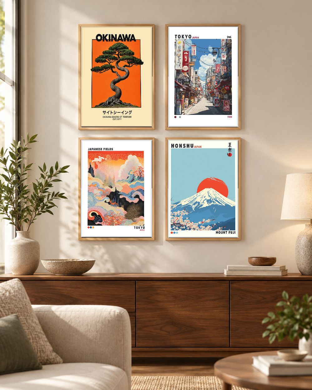 Set de cuadros decorativos que combinan