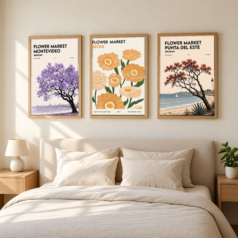 Set de cuadros decorativos que combinan