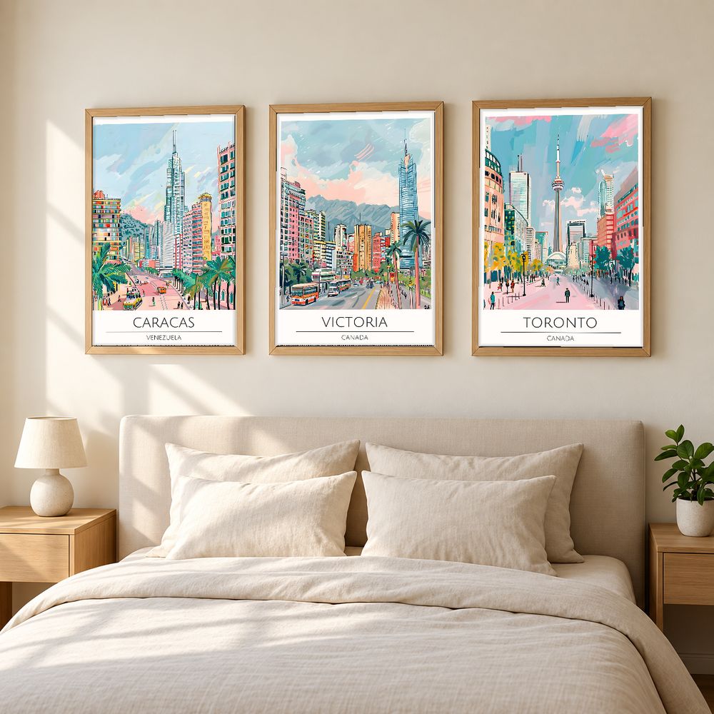 Set de cuadros decorativos que combinan