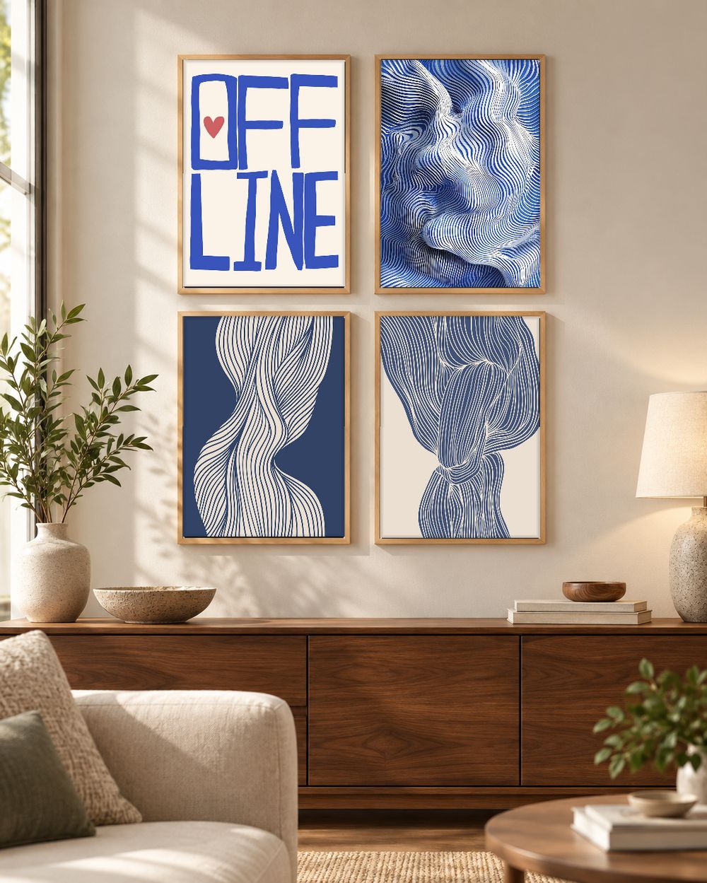 Set de cuadros decorativos que combinan