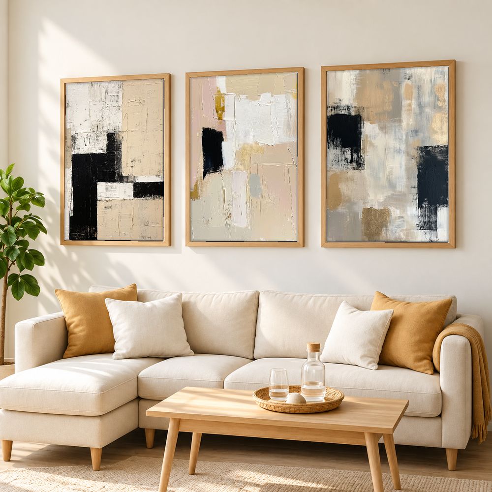 Set de cuadros decorativos que combinan