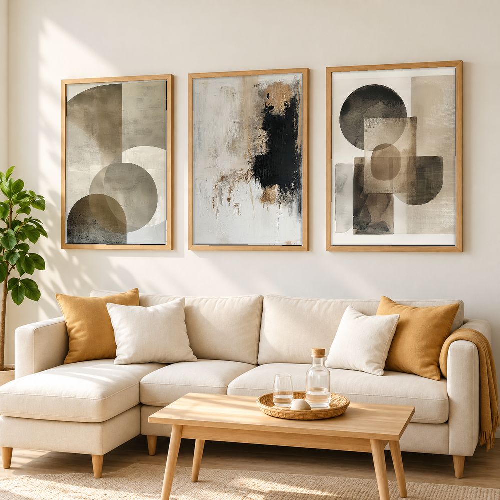 Set de cuadros decorativos que combinan
