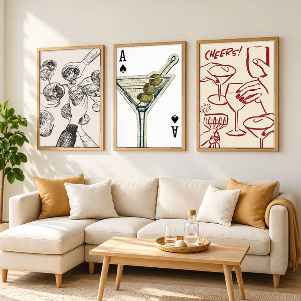 Set de cuadros decorativos que combinan