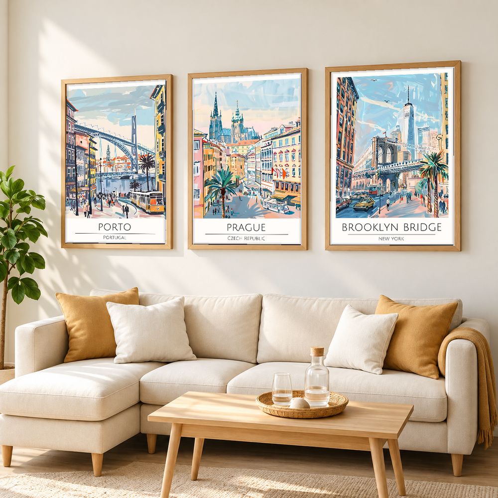Set de cuadros decorativos que combinan