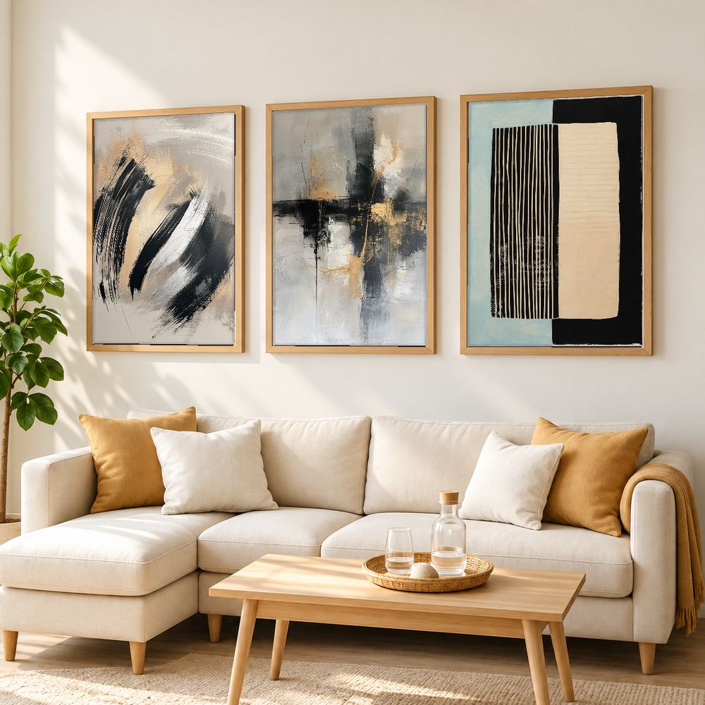 Set de cuadros decorativos que combinan