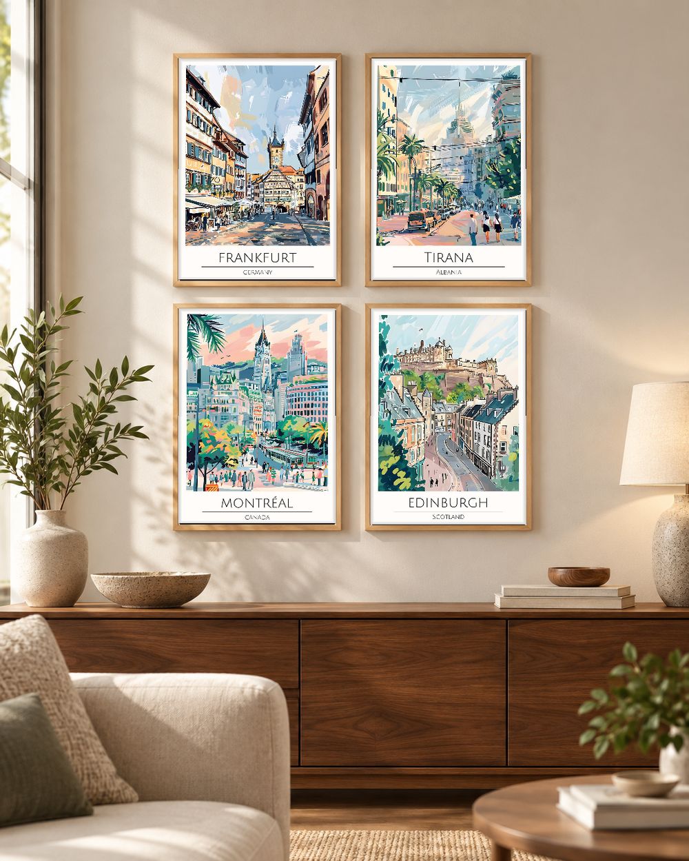 Set de cuadros decorativos que combinan