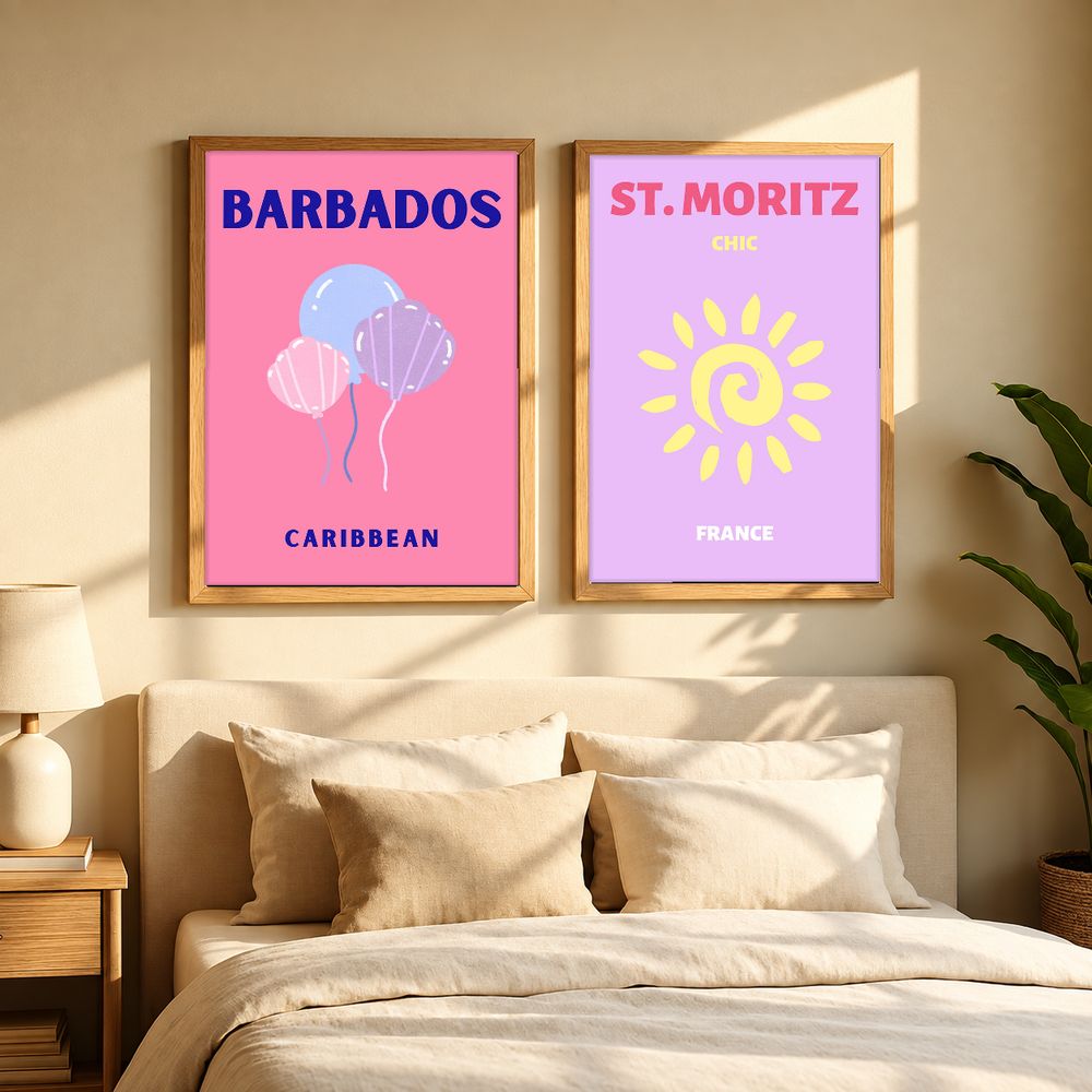 Set de cuadros decorativos que combinan