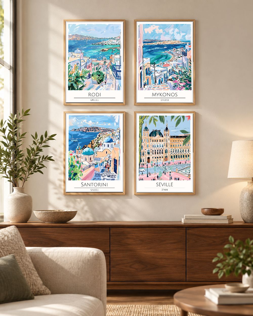 Set de cuadros decorativos que combinan