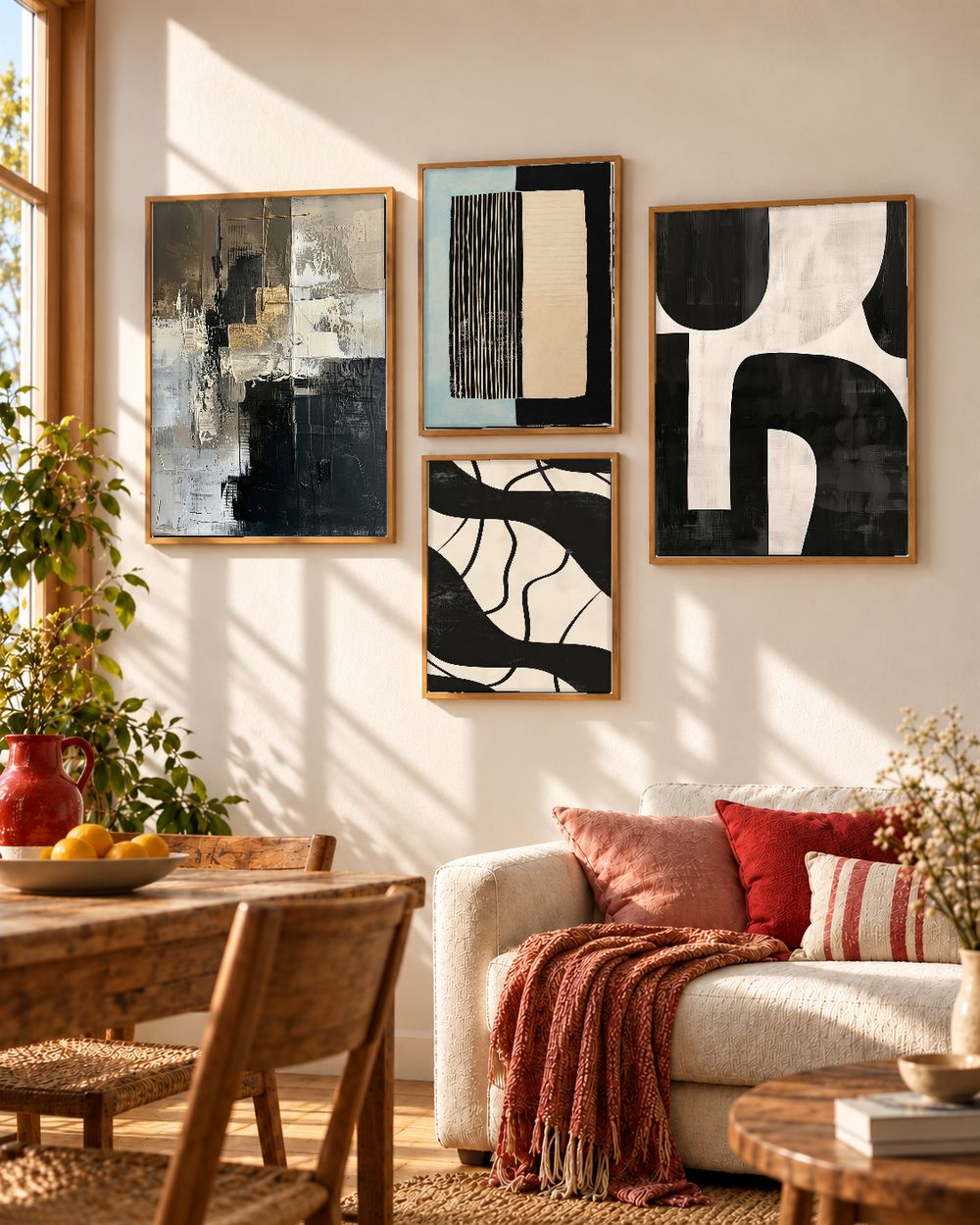 Set de cuadros decorativos que combinan