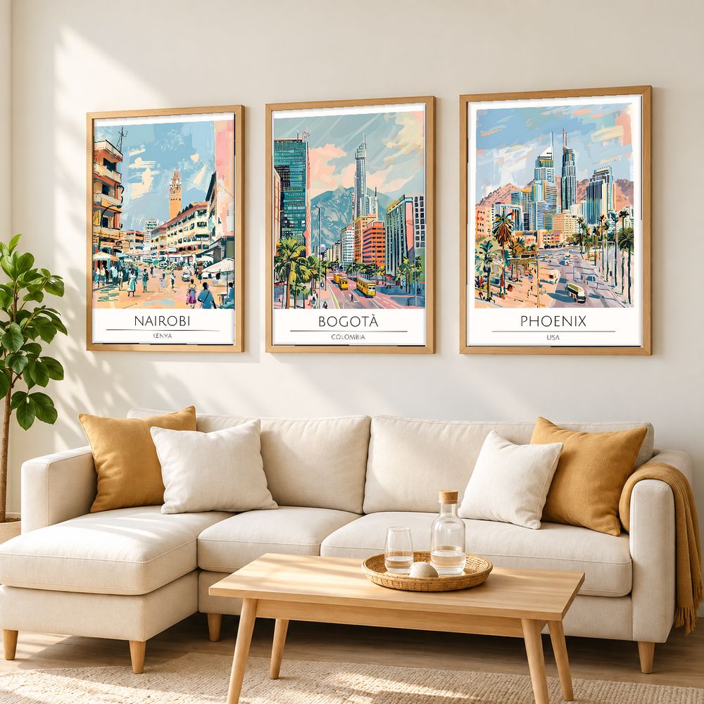 Set de cuadros decorativos que combinan