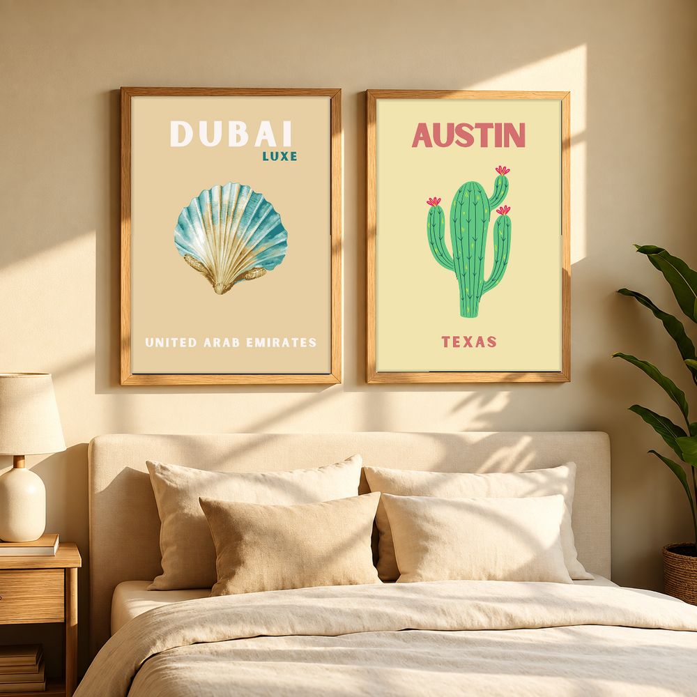 Set de cuadros decorativos que combinan