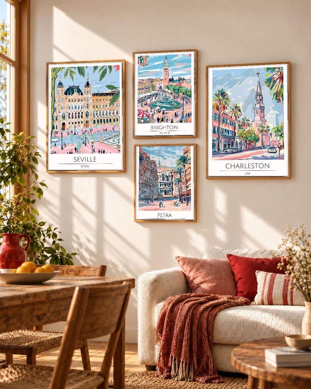 Set de cuadros decorativos que combinan