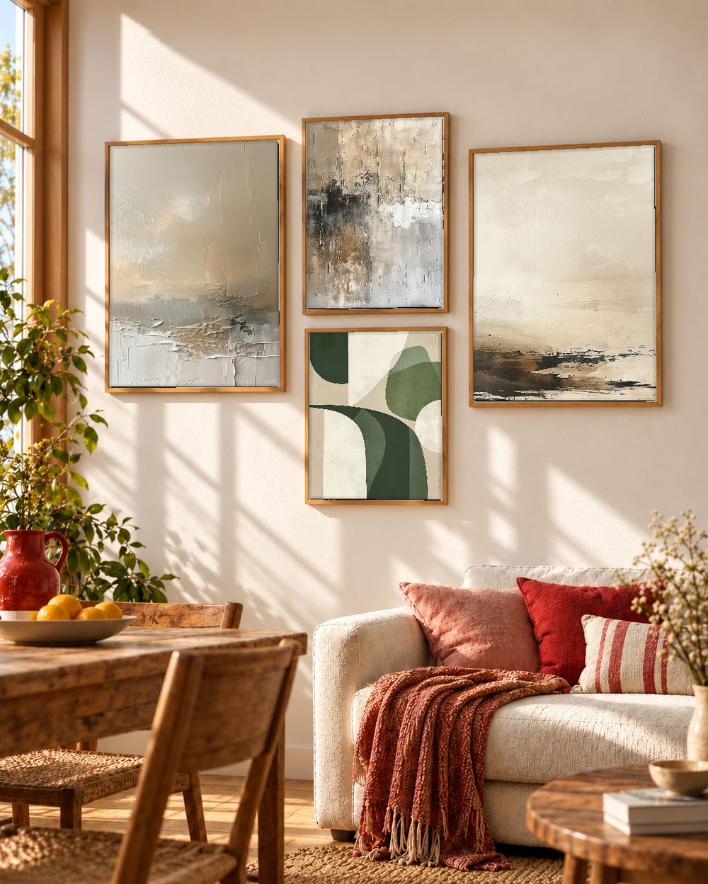 Set de cuadros decorativos que combinan