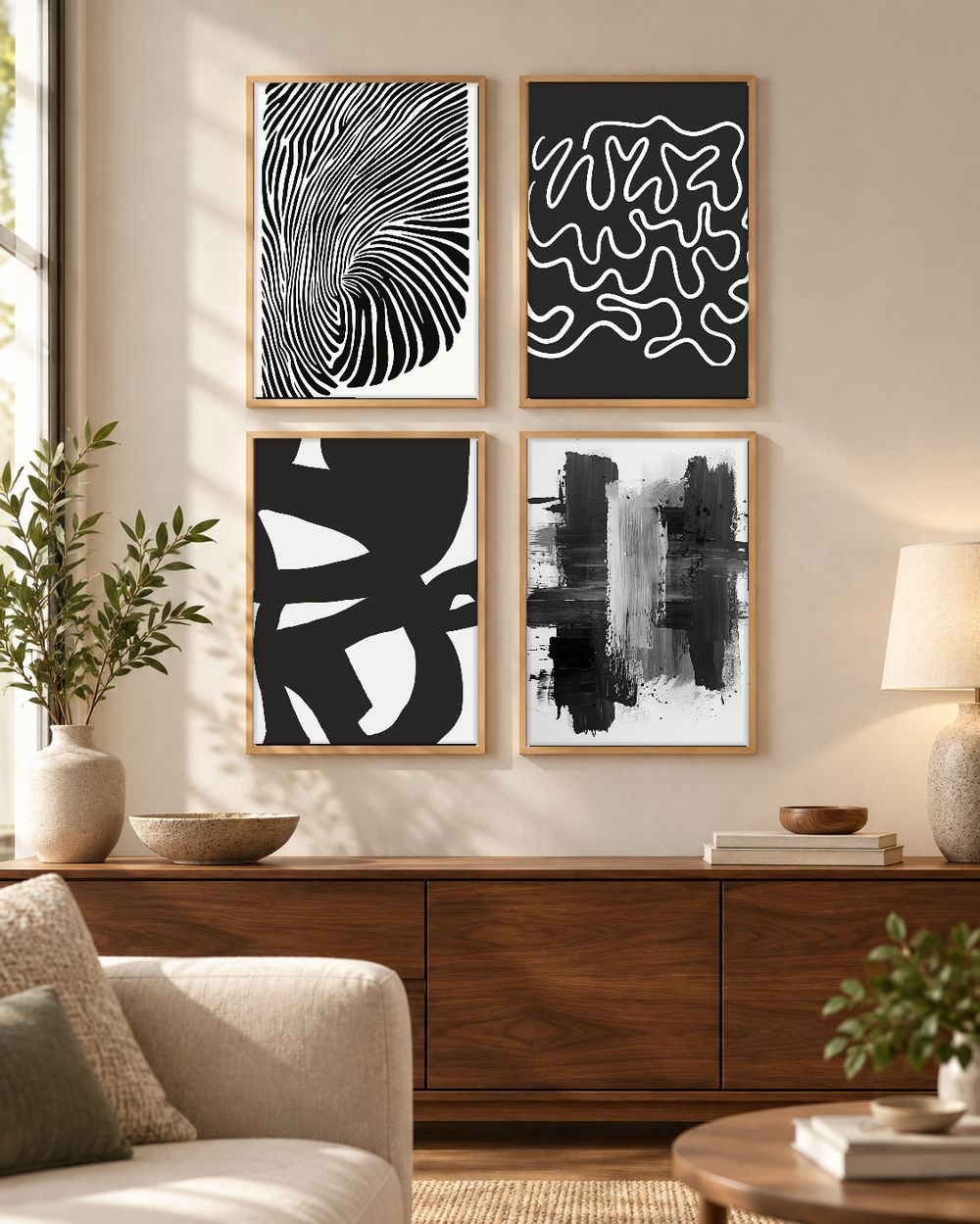 Set de cuadros decorativos que combinan