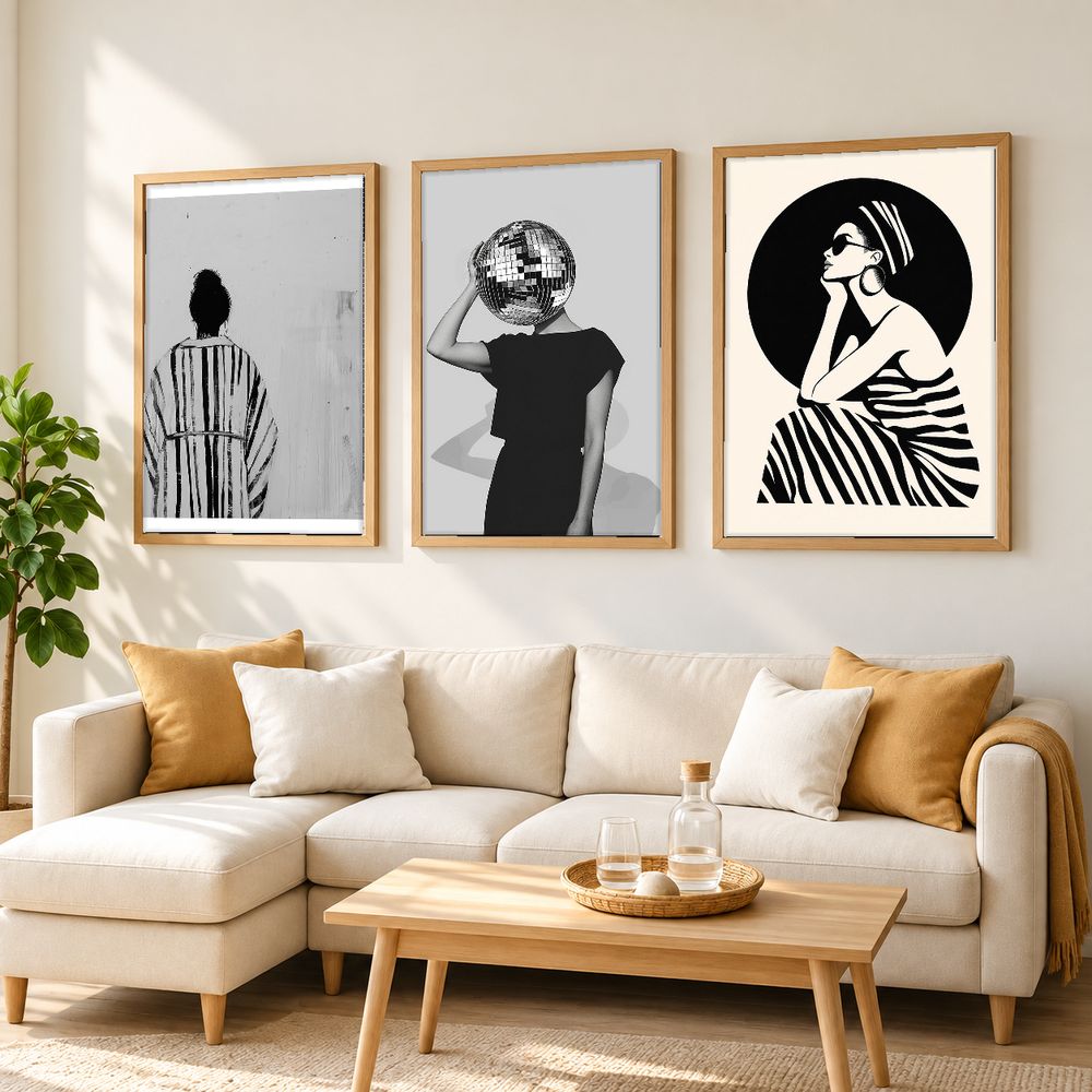 Set de cuadros decorativos que combinan