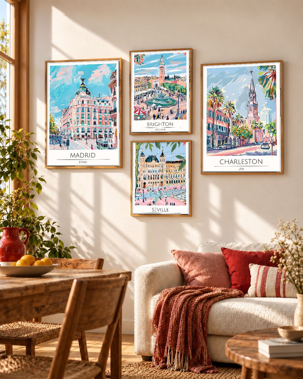 Set de cuadros decorativos que combinan