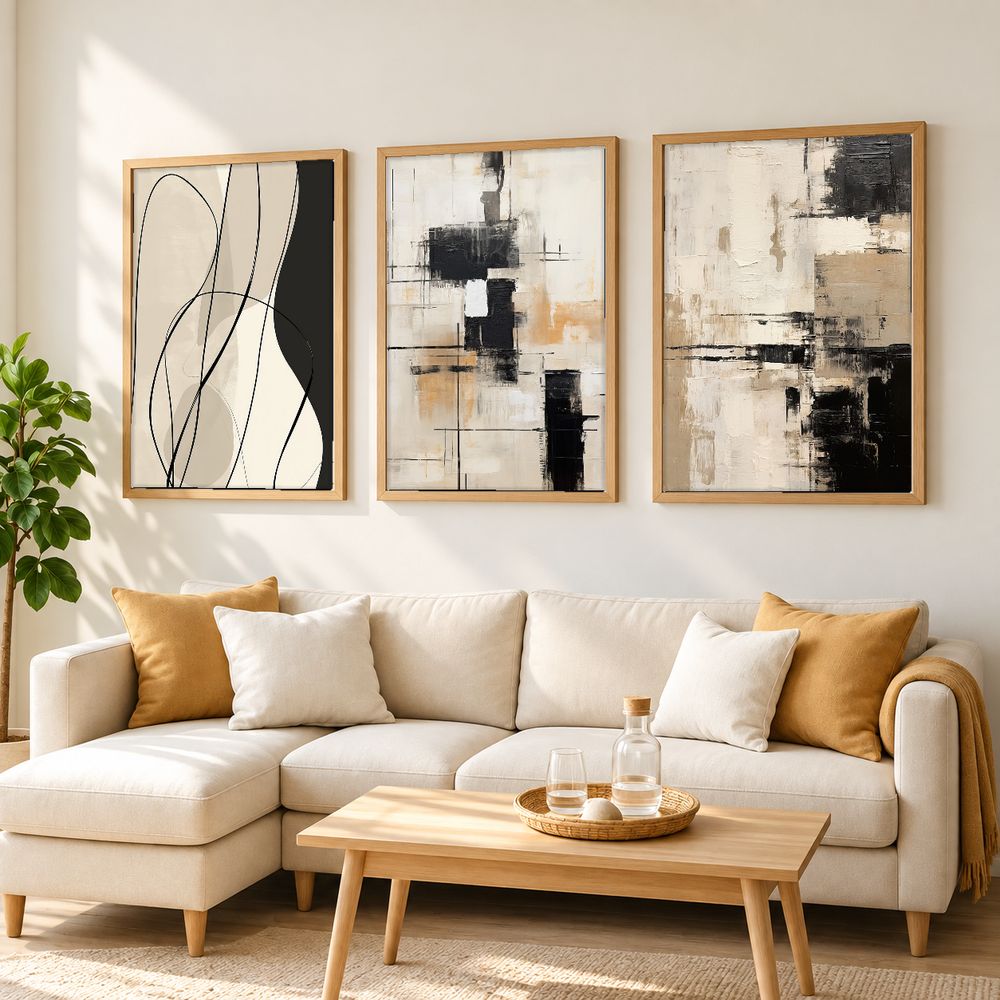 Set de cuadros decorativos que combinan