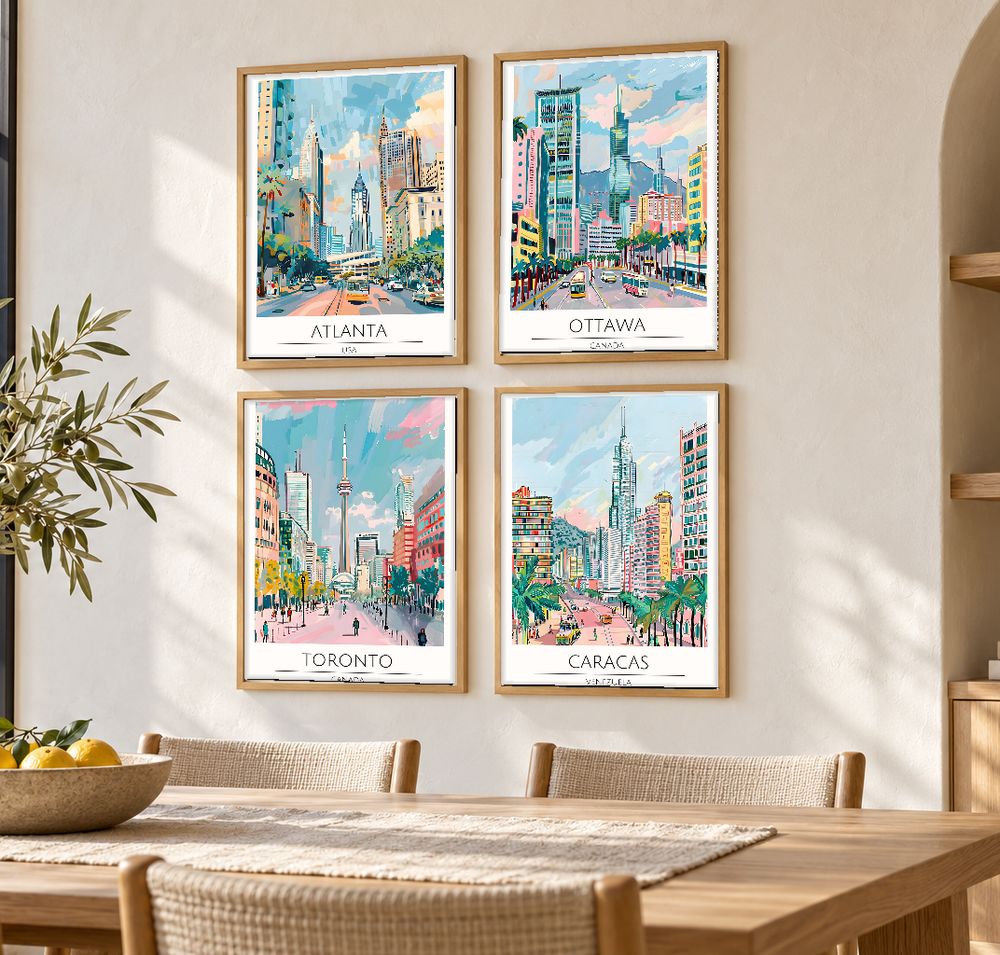 Set de cuadros decorativos que combinan