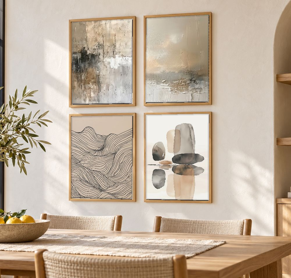 Set de cuadros decorativos que combinan