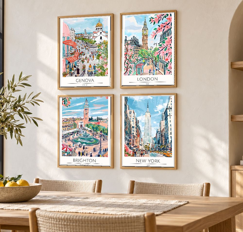 Set de cuadros decorativos que combinan