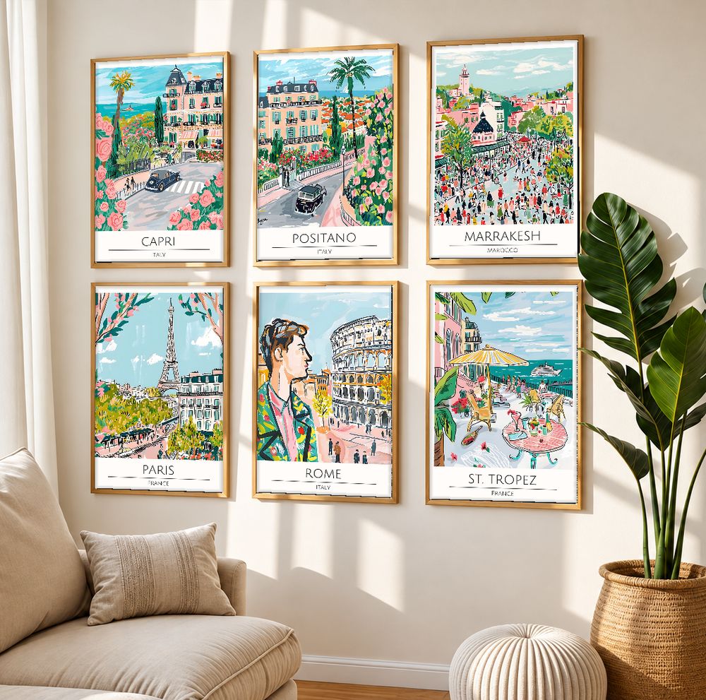 Set de cuadros decorativos que combinan