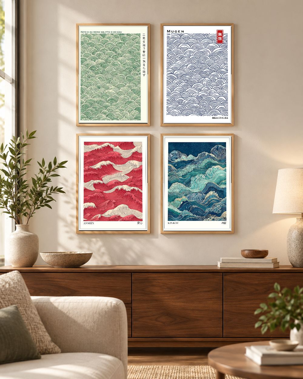 Set de cuadros decorativos que combinan