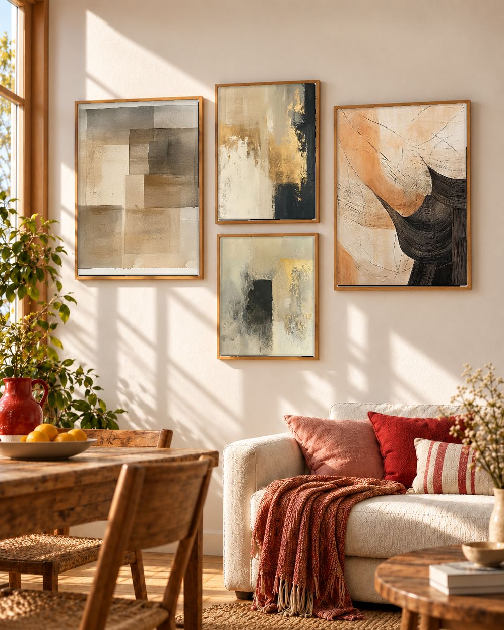 Set de cuadros decorativos que combinan