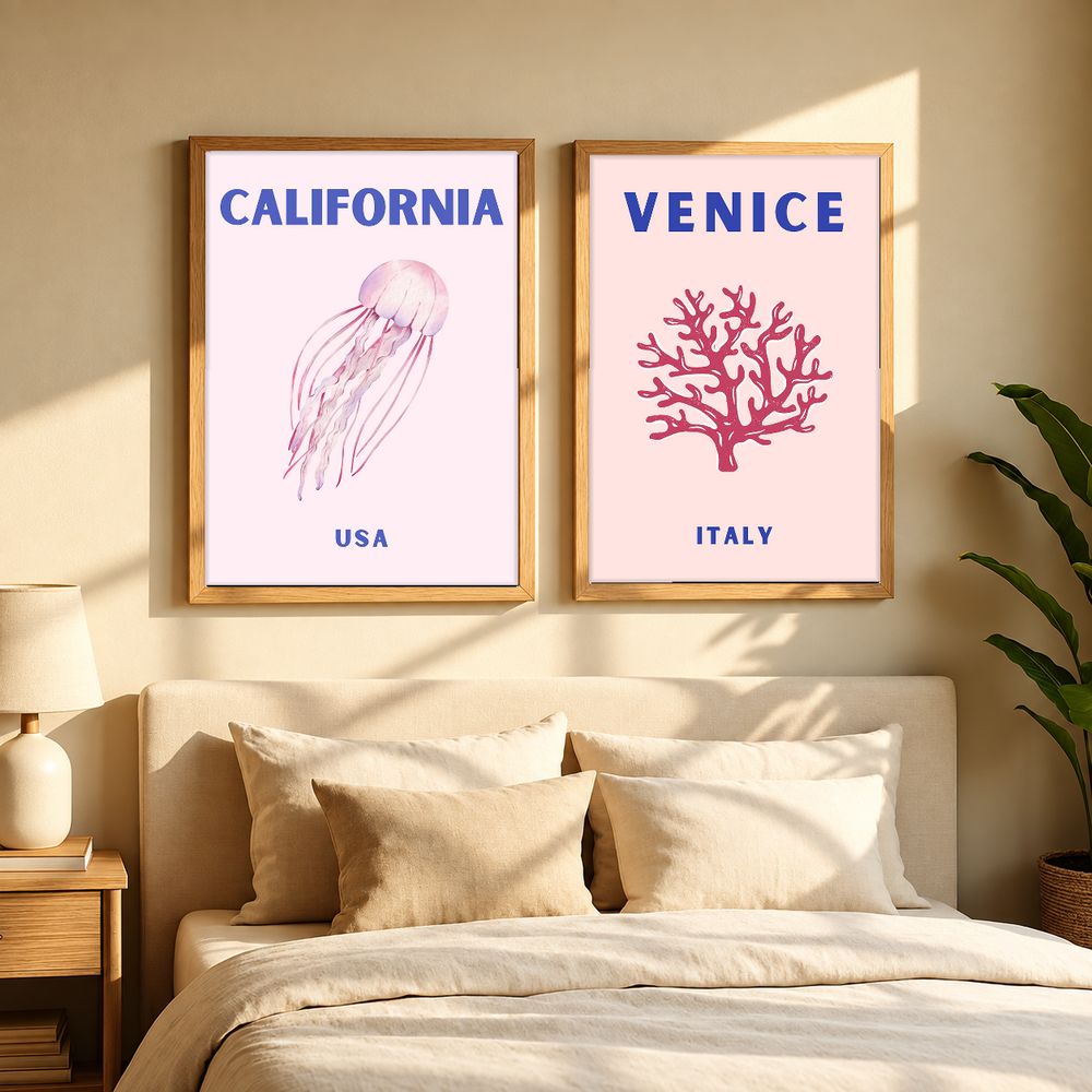 Set de cuadros decorativos que combinan